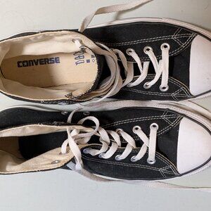 Converse All Star Canvas High Top Black & White Men's Size 10.5